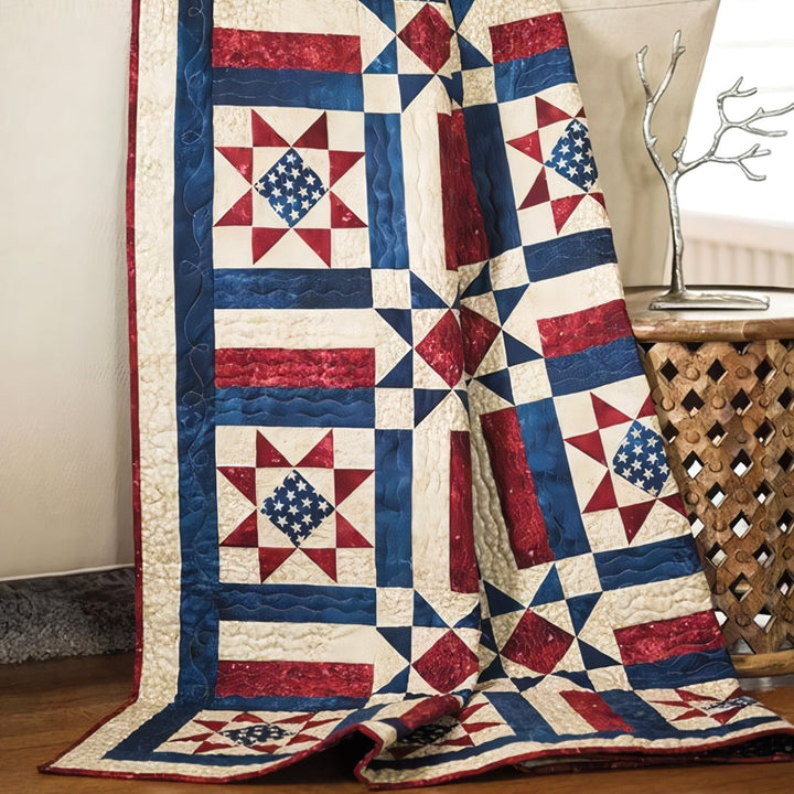 Patchwork Κουβέρτα Αμερικανικού Στυλ