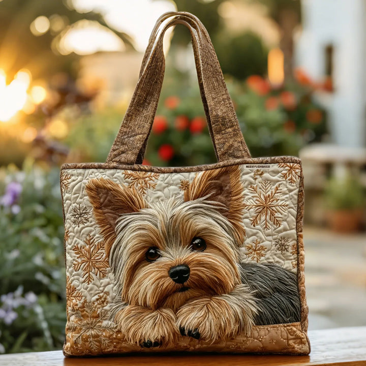 Υπέροχη Χειροποίητη Τσάντα Tote για Yorkie
