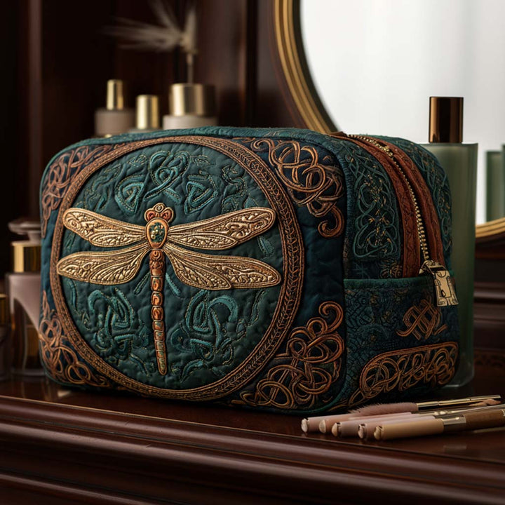 Dragonfly Serenity Κεντητή Τσάντα Μακιγιάζ