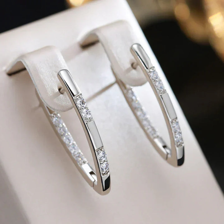 Elegant Zirconia Earrings - Sylvia Collection
